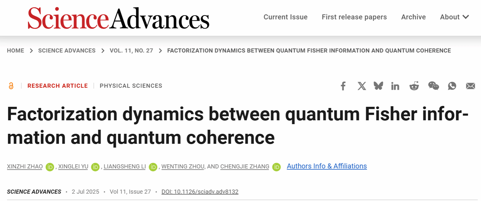成人在线
张成杰教授科研团队在《Science Advances》发表重要研究成果